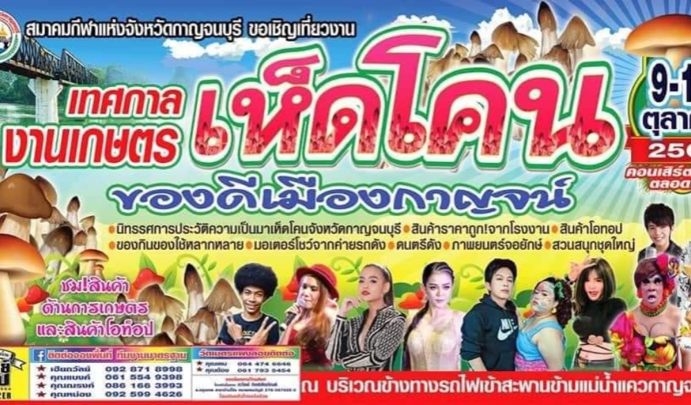 เทศกาลงานเกษตร เห็ดโคน ของดีเมืองกาญจน์