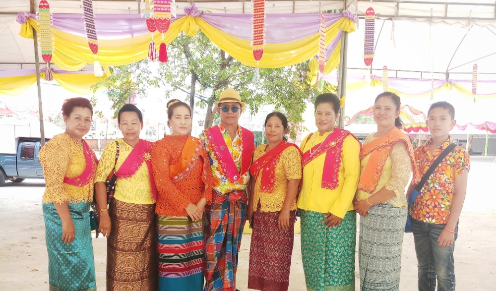 งานประเพณีสงกรานต์ไทยรามัญ (ลายดอก)
