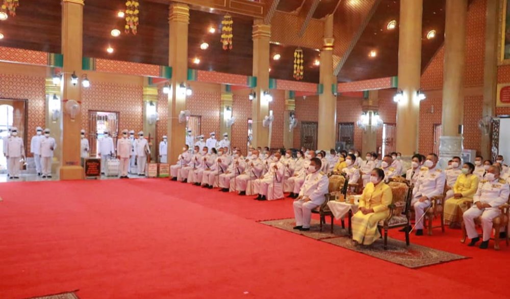 พิธีถวายเทียนพรรษาพระราชทาน พระบาทสมเด็จพระเจ้าอยู่หัว และผ้าอาบน้ำฝนพระราชทาน สมเด็จพระกนิษฐาธิราชเจ้า กรมสมเด็จพระเทพรัตนราชสุดาฯ สยามบรมราชกุมารี ประจำปี ๒๕๖๔