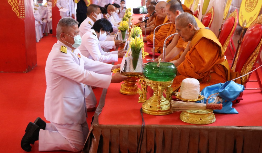 พิธีเจริญพระพุทธมนต์สมโภชพระพุทธรูปสำคัญประจำจังหวัด และพิธีเทศน์มหาชาติเวสสันดรชาดก เฉลิมพระเกียรติพระบามสมเด็จพระเจ้าอยู่หัว เนื่องในวันเฉลิมพระชนมพรรษา ๖๙ กรกฎาคม ๒๕๖๔