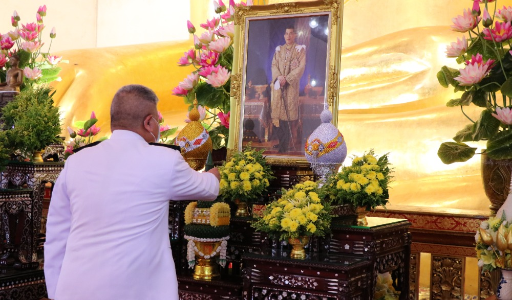 พิธีเจริญพระพุทธมนต์สมโภชพระพุทธรูปสำคัญประจำจังหวัด และพิธีเทศน์มหาชาติเวสสันดรชาดก เฉลิมพระเกียรติพระบามสมเด็จพระเจ้าอยู่หัว เนื่องในวันเฉลิมพระชนมพรรษา ๖๙ กรกฎาคม ๒๕๖๔