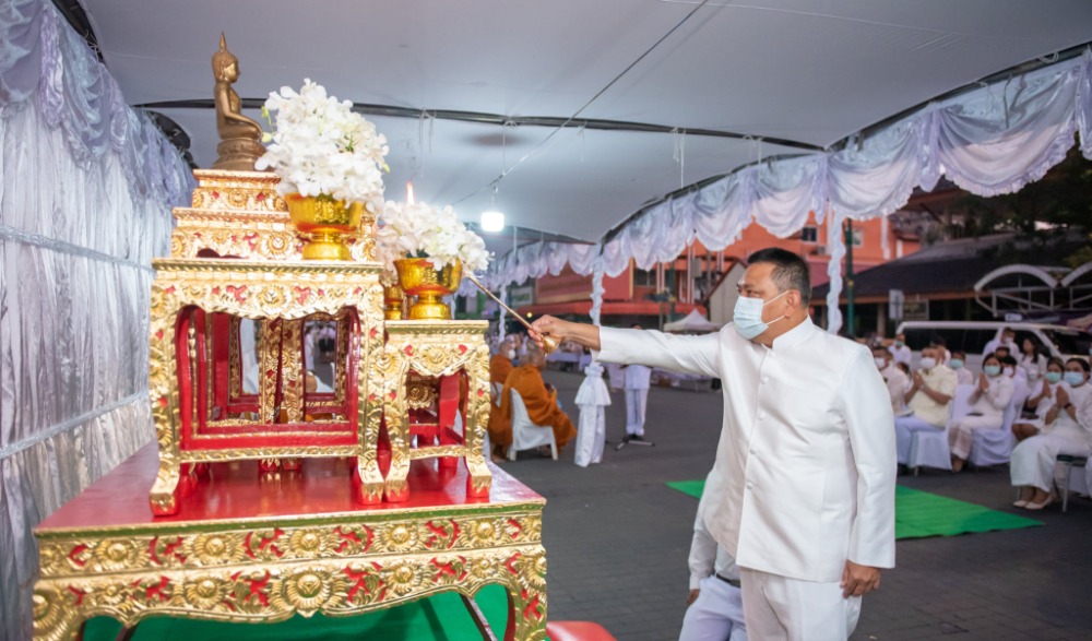 งานประเพณีมาฆบูชาแห่ผ้าขึ้นธาตุ