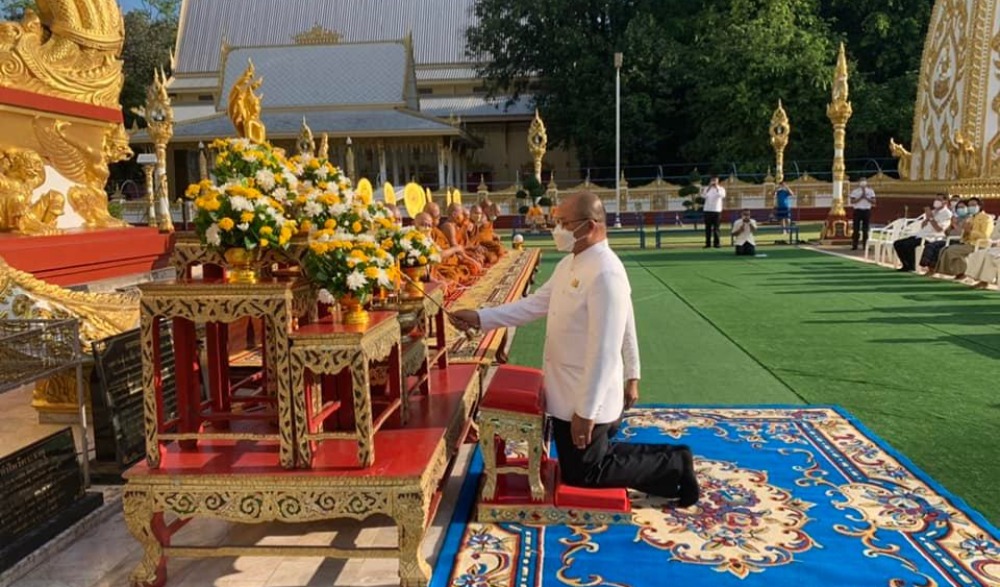 กิจกรรมส่งเสริมพระพุทธศาสนา เนื่องในเทศกาลวันวิสาขบูชา พุทธศักราช ๒๕๖๕ กิจกรรมตักบาตร