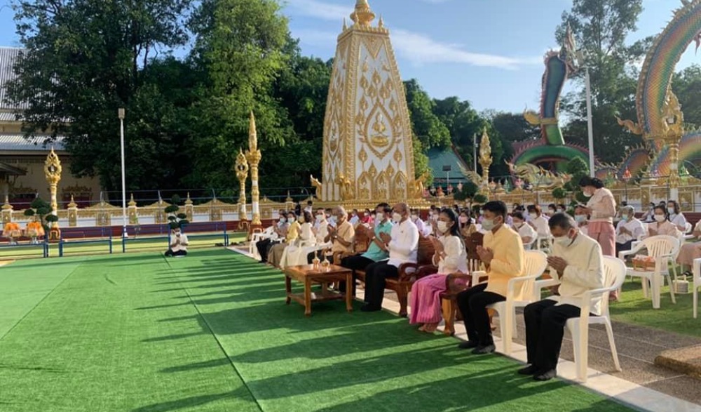 กิจกรรมส่งเสริมพระพุทธศาสนา เนื่องในเทศกาลวันวิสาขบูชา พุทธศักราช ๒๕๖๕ กิจกรรมตักบาตร