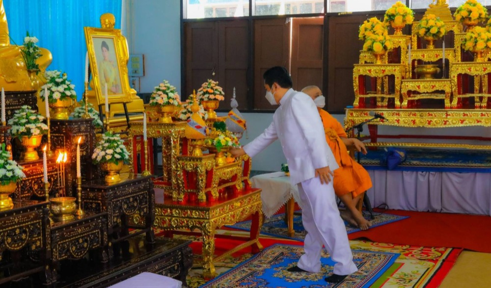 พิธีเจริญพระพุทธมนต์เฉลิมพระเกียรติเนื่องในโอกาสวันคล้ายวันประสูติ สมเด็จพระเจ้าลูกเธอ เจ้าฟ้าสิริวัณณวรี นารีรัตนราชกัญญา วันที่ ๘ มกราคม ๒๕๖๕