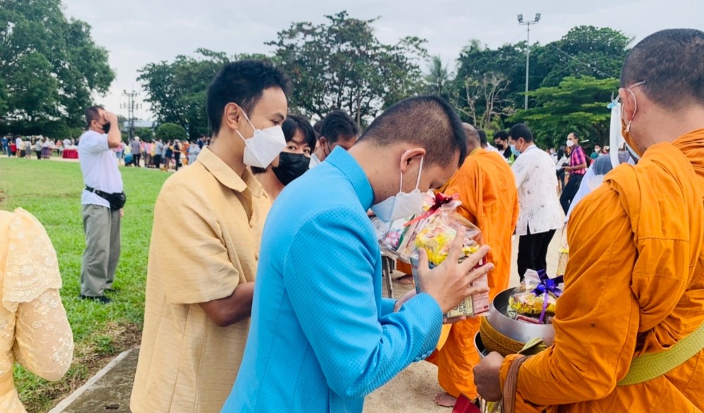 พิธีทำบุญตักบาตรวันขึ้นปีใหม่ ประจำปี ๒๕๖๕