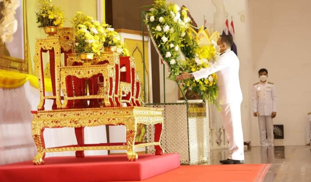 พิธีวางพวงมาลาถวายราชสักการะเนื่องใน "วันสมเด็จพระนารายณ์มหาราช " ๑๑ กรกฎาคม ๒๕๖๕ จังหวัดอุบลราชธานี