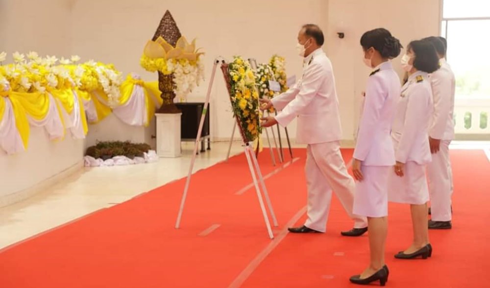 พิธีวางพวงมาลาถวายราชสักการะเนื่องใน "วันสมเด็จพระนารายณ์มหาราช " ๑๑ กรกฎาคม ๒๕๖๕ จังหวัดอุบลราชธานี