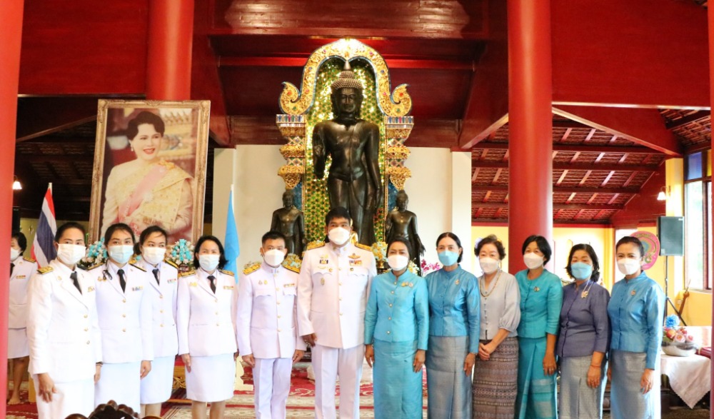พิธีเจริญพระพุทธมนต์ เฉลิมพระเกียรติสมเด็จพระนางเจ้าสิริกิติ์ พระบรมราชินีนาถ พระบรมราชชนนีพันปีหลวง เนื่องในโอกาสมหามงคลเฉลิมพระชนมพรรษา ๙๐ พรรษา ๑๒ สิงหาคม ๒๕๖๕