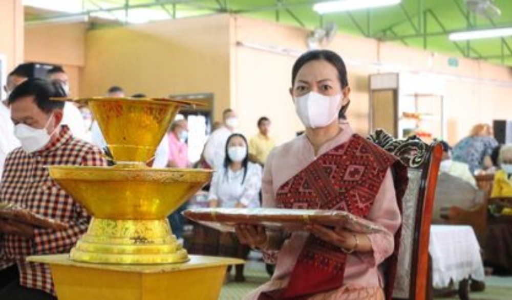โครงการสืบสานวัฒนธรรมประเพณี “งานทอฝ้ายเป็นสายบุญจุลกฐิน ถิ่นอุบล คนมีธรรม” ครั้งที่ ๑๔ ประจำปี ๒๕๖๕ จังหวัดอุบลราชธานี