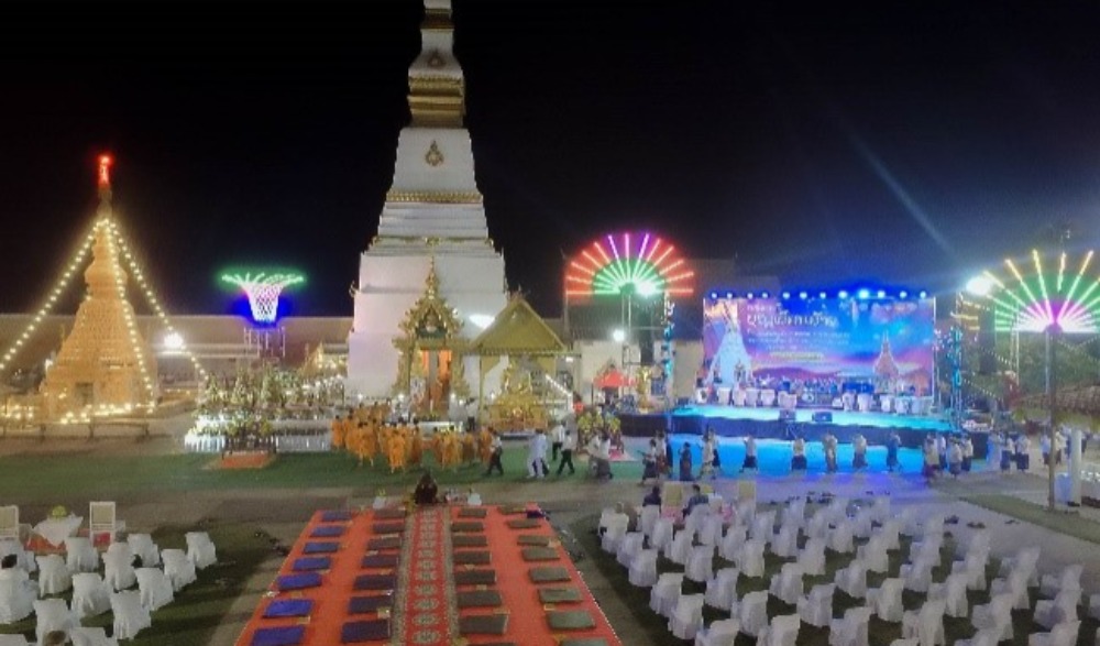 งานบุญเดือนอ้าย ไหว้พระธาตุเมืองอากาศ บุญมหาชาติประทายข้าวเปลือก ประเพณีบุญตูบ ประจำปี 2565  ครั้งที่ 11