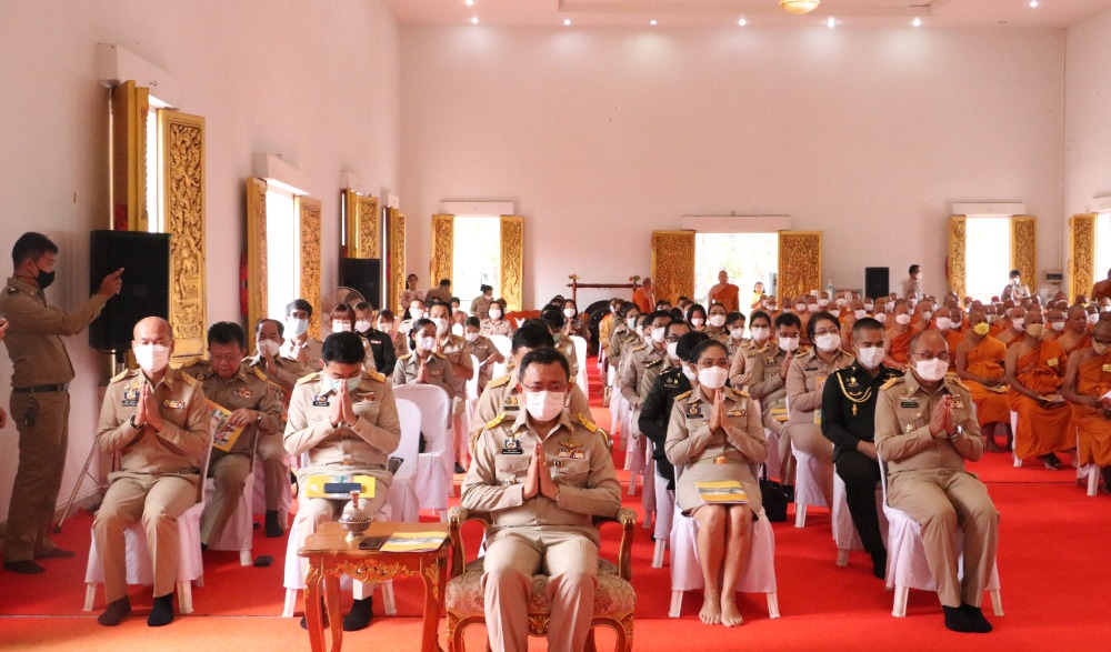 พิธีเจริญพระพุทธมนต์ถวายพระพรชัยมงคลแด่พระบาทสมเด็จพระเจ้าอยู่หัว สมเด็จพระนางเจ้าสิริกิติ์ พระบรมราชินีนาถ พระบรมราชนนีพันปีหลวง และสมเด็จพระนางเจ้าฯ พระบรมราชินี ประจำปีพุทธศักราช ๒๕๖๕