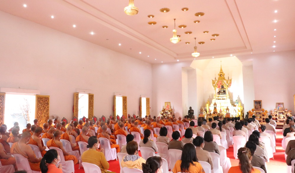 พิธีเจริญพระพุทธมนต์ถวายพระพรชัยมงคลแด่พระบาทสมเด็จพระเจ้าอยู่หัว สมเด็จพระนางเจ้าสิริกิติ์ พระบรมราชินีนาถ พระบรมราชนนีพันปีหลวง และสมเด็จพระนางเจ้าฯ พระบรมราชินี ประจำปีพุทธศักราช ๒๕๖๕