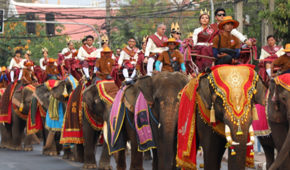 ประเพณีจดทะเบียนสมรสบนหลังช้าง ประจำปี ๒๕๖๖
