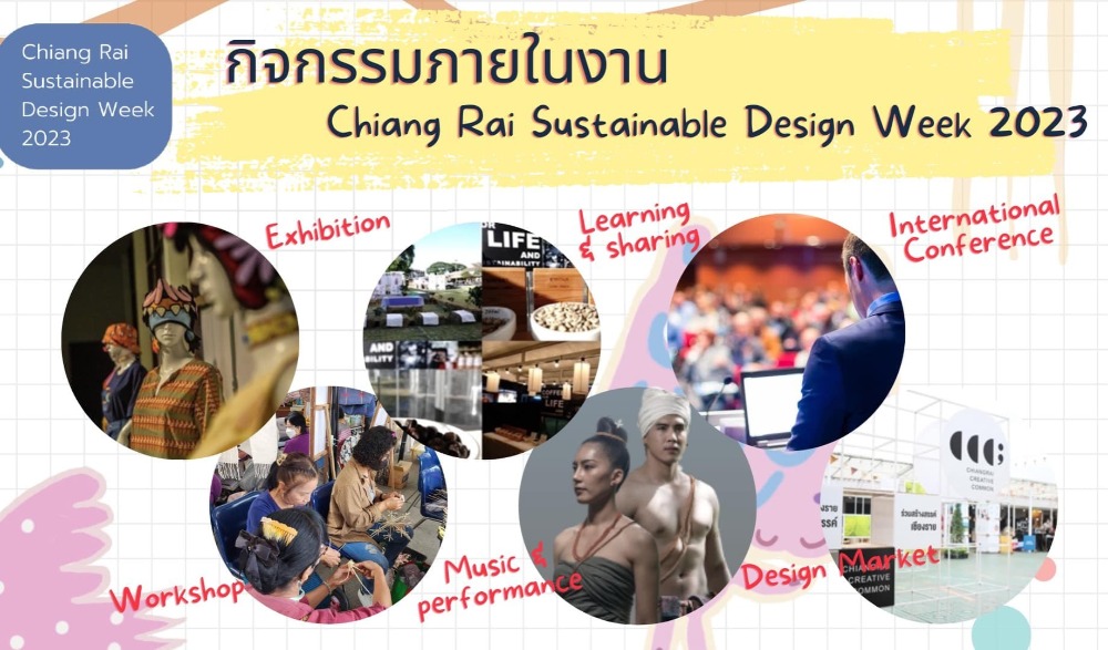"เทศกาลเชียงรายเมืองออกแบบเพื่อการพัฒนาที่ยั่งยืน (Chiang Rai Sustainable Design Week)" ภายใต้ธีมงาน กิน•อยู่•รู้•แบ่งปัน