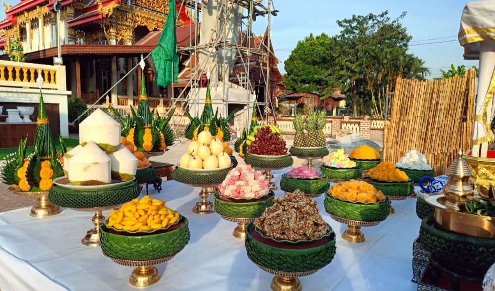 ประเพณีกำฟ้า  วัดลานคา