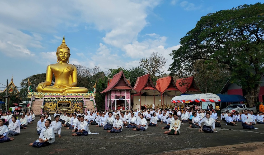 บุญเดือนสามนมัสการพระธาตุหาญเทาว์