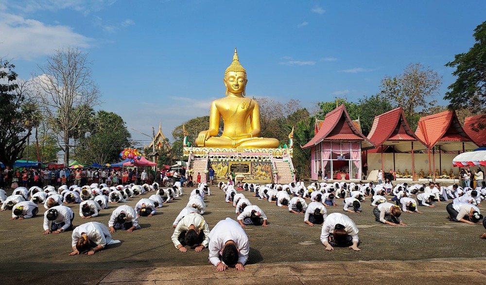 บุญเดือนสามนมัสการพระธาตุหาญเทาว์