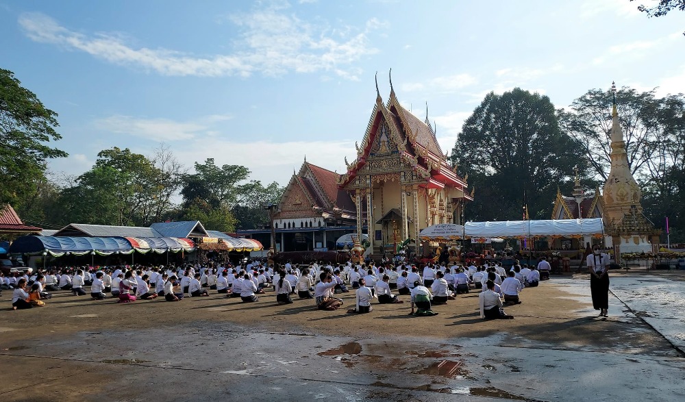 บุญเดือนสามนมัสการพระธาตุหาญเทาว์