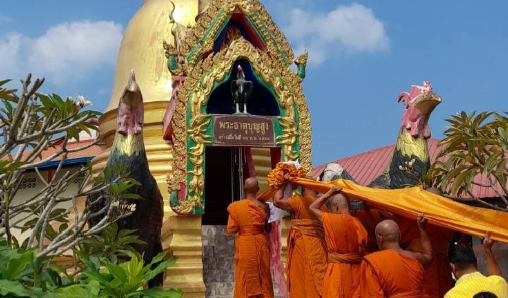 ประเพณีแห่ผ้าขึ้นธาตุ เนื่องในเทศกาลวันมาฆบูชา พุทธศักราช ๒๕๖๖