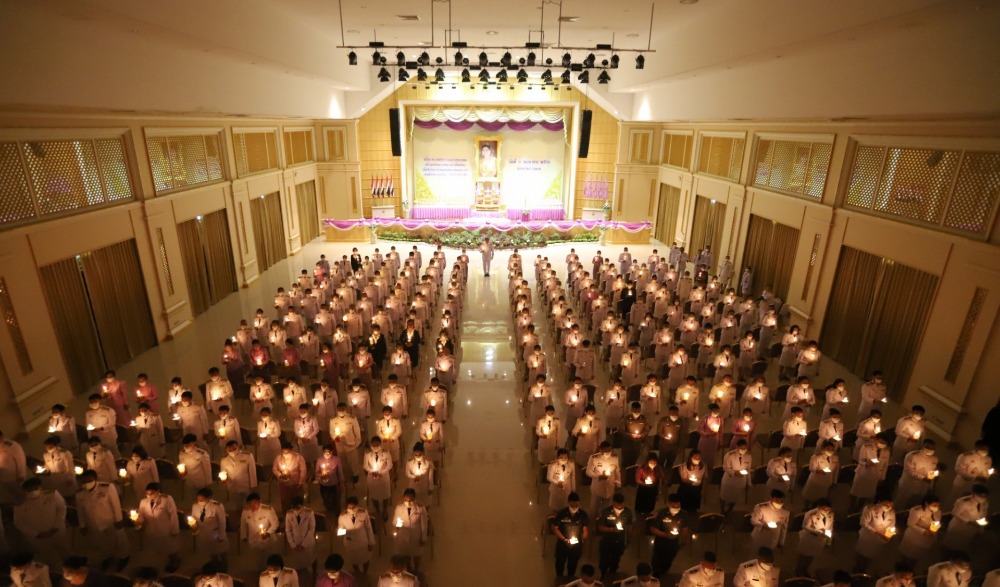 พิธีถวายราชสักการะ วางพานพุ่ม จุดเทียนถวายพระพรชัยมงคล สมเด็จพระนางเจ้าฯ พระบรมราชินี เนื่องในโอกาสวันเฉลิมพระชนมพรรษา 3 มิถุนายน 2566