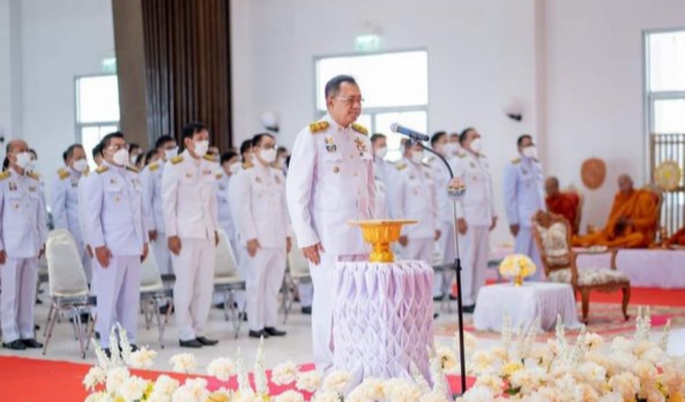 พิธีวางพานพุ่มถวายราชสักการะเนื่องใน "วันพระบาทสมเด็จพระพุทธยอดฟ้าจุฬาโลกมหาราช และวันที่ ระลึกมหาจักรีบรมราชวงศ์"