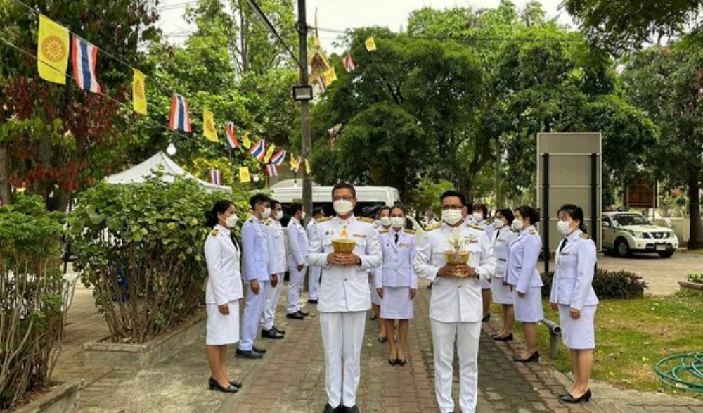 พิธีอัญเชิญน้ำสรงพระราชทาน ในงานประเพณีสงกรานต์ ประจำปี ๒๕๖๖
