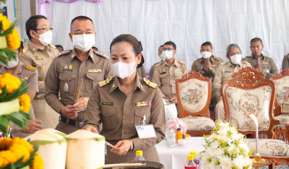 พิธีสักการะสิ่งศักดิ์สิทธิ์ในภารกิจพิธีการศพที่ได้รับพระราชทาน ประจำปีงบประมาณ พ.ศ.๒๕๖๖