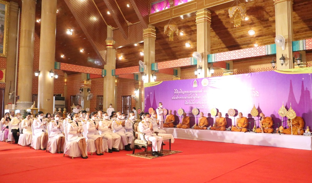 พิธีเจริญพระพุทธมนต์ และลงนามถวายพระพรชัยมงคล แด่ สมเด็จพระนางเจ้าสุทิดา พัชรสุธาพิมลลักษณ พระบรมราชินี เนื่องในโอกาสวันเฉลิมพระชนมพรรษา ๓ มิถุนายน ๒๕๖๖