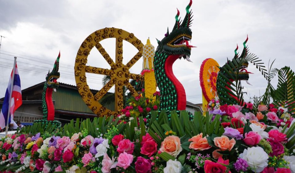 งานแห่เทียนพรรษาอาเซียน อำเภอทับสะแก จังหวัดประจวบคีรีขันธ์