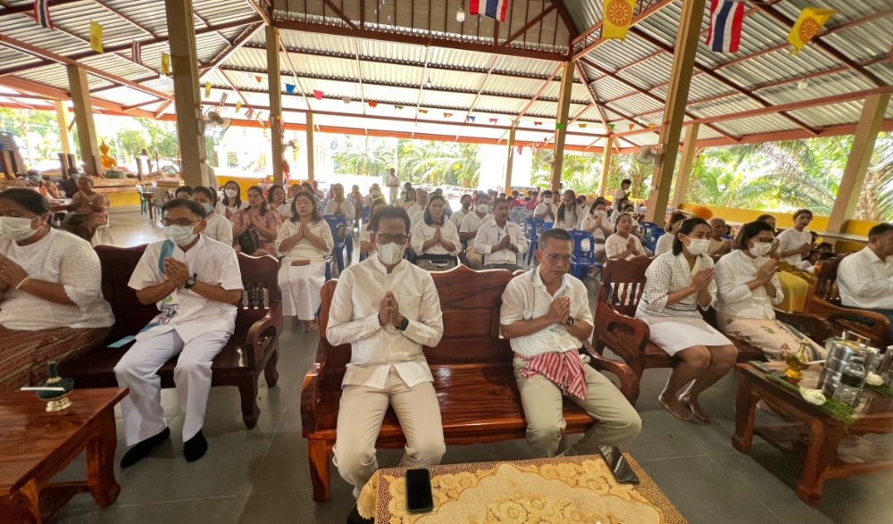 โครงการเข้าวัดปฏิบัติธรรมวันธรรมสวนะ “ครอบครัวหิ้วตะกร้า ศรัทธาอิ่มบุญ อุดหนุนชุมชน” ประจำปีงบประมาณ พ.ศ. ๒๕๖๖ จังหวัดกระบี่ ครั้งที่ ๒
