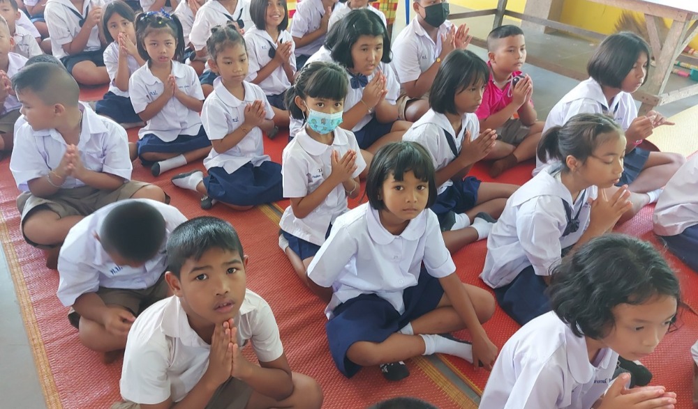 โครงการเข้าวัดปฏิบัติธรรมวันธรรมสวนะ “ครอบครัวหิ้วตะกร้า ศรัทธาอิ่มบุญ อุดหนุนชุมชน” ประจำปีงบประมาณ พ.ศ. ๒๕๖๖ จังหวัดกระบี่ ครั้งที่ ๒