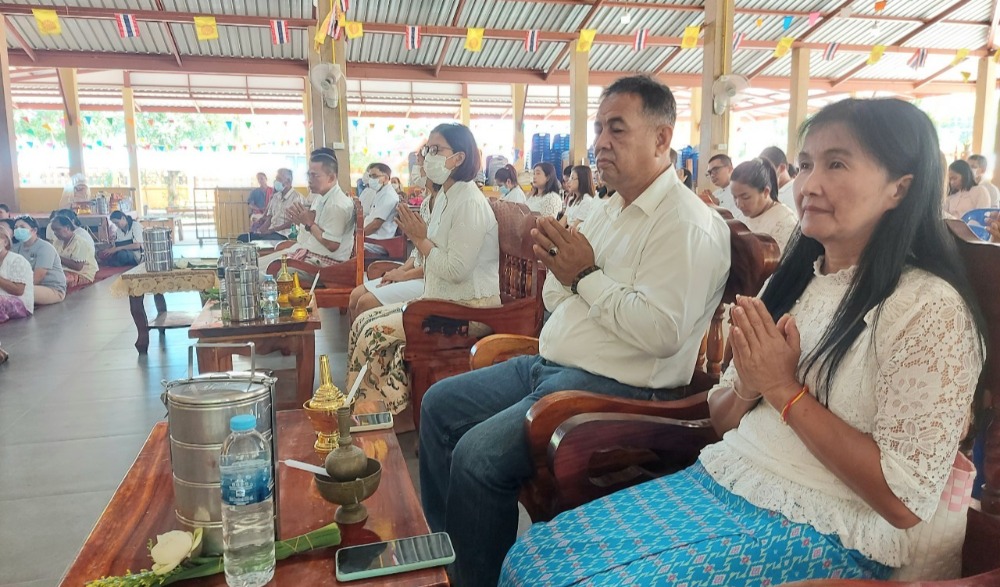 โครงการเข้าวัดปฏิบัติธรรมวันธรรมสวนะ “ครอบครัวหิ้วตะกร้า ศรัทธาอิ่มบุญ อุดหนุนชุมชน” ประจำปีงบประมาณ พ.ศ. ๒๕๖๖ จังหวัดกระบี่ ครั้งที่ ๒