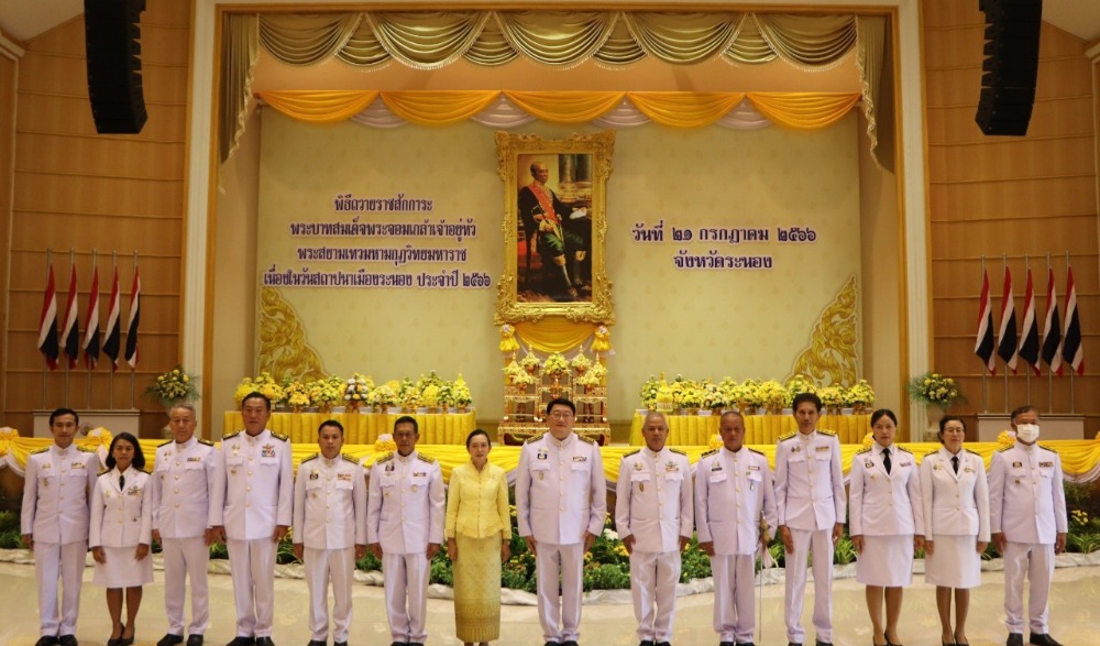 พิธีถวายราชสักการะพระบาทสมเด็จพระจอมเกล้าเจ้าอยู่หัว เนื่องในวันสถาปนาเมืองระนอง ประจำปี ๒๕๖๖