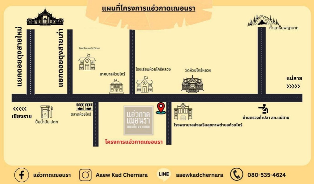 กาดเฌอนรา ตลาดเช้าและไนท์มาเก็ต อ.แม่สาย