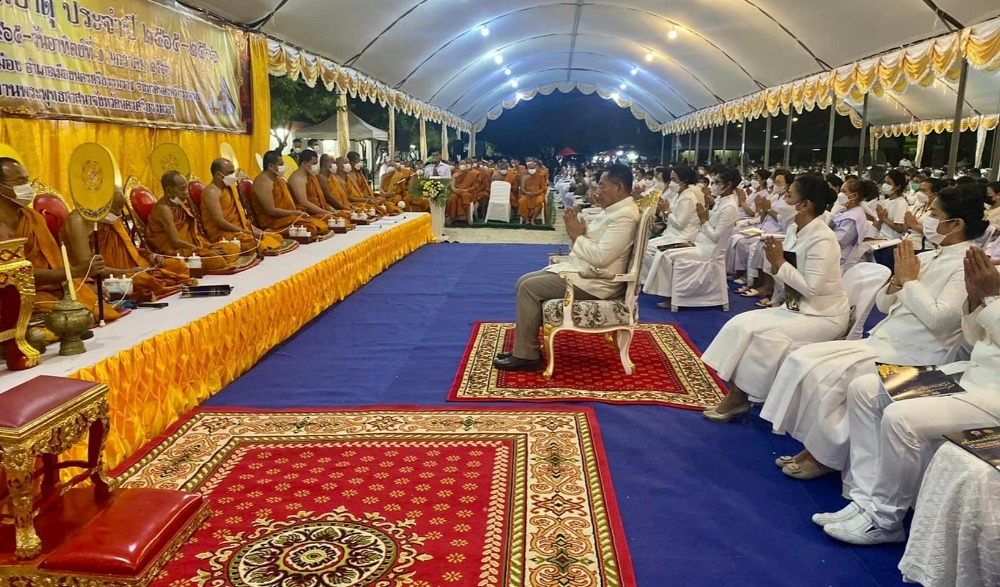 สวดมนต์ข้ามปี เสริมสิริมงคลทั่วไทย ส่งท้ายปีเก่า ต้อนรับศักราชใหม่ ๒๕๖๗ จังหวัดนครศรีธรรมราช