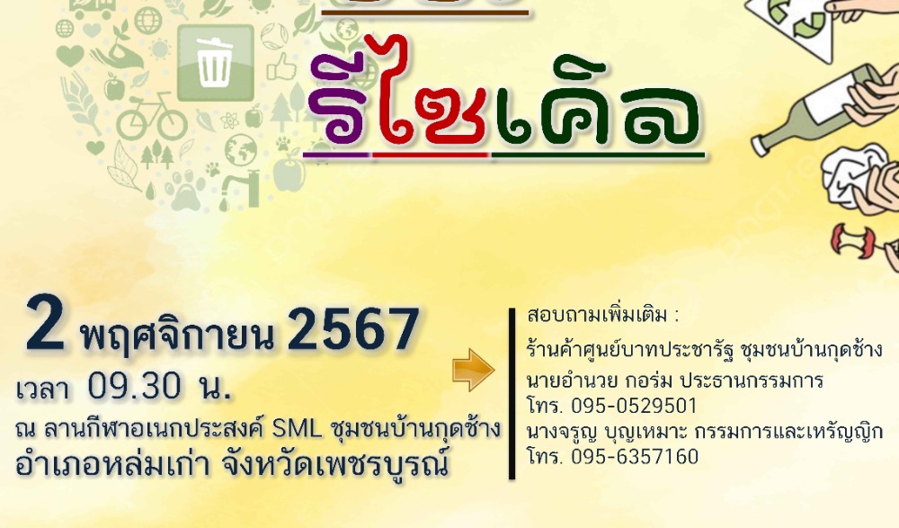 สำนักงานวัฒนธรรมจังหวัดเพชรบูรณ์ ขอเชิญร่วมกิจกรรม : ทำบุญตักบาตรวิถีไทหล่ม "ขนมจ็อก" (ขนมเทียน)   ในวันเสาร์ที่ ๒ พฤศจิกายน  ๒๕๖๗  ณ ร้านค้าศูนย์บาทประชารัฐ ชุมชนบ้านกุดช้าง อำเภอหล่มเก่า  จังหวัดเพชรบูรณ์