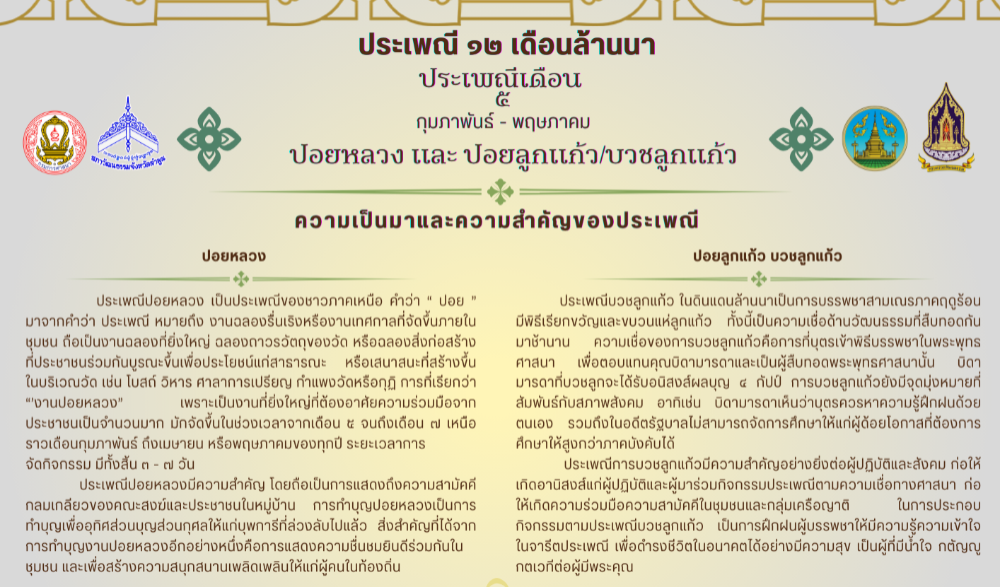 ปอยหลวง ปอยลูกแก้ว บวชลูกแก้ว