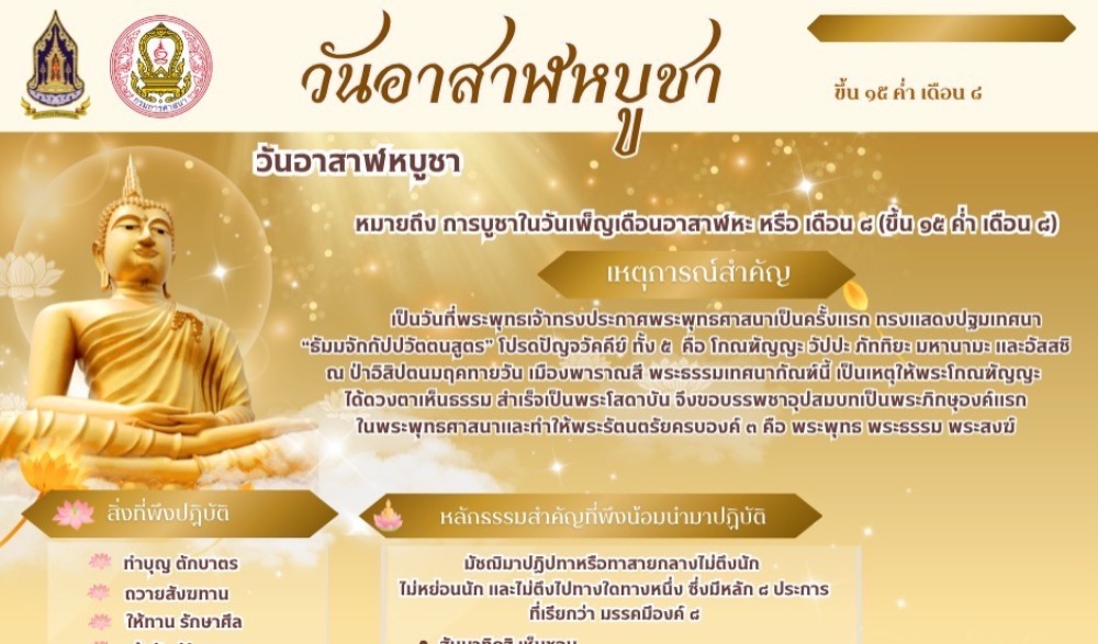 กิจกรรมส่งเสริมพระพุทธศาสนา เนื่องในเทศกาลวันอาสาฬหบูชาและเข้าพรรษา พุทธศักราช ๒๕๖๘