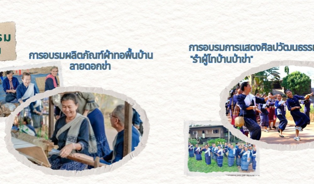 โครงการอนุรักษ์ สืบสานถ่ายทอดภูมิปัญญาทางวัฒนธรรมชุมชนผู้ไทบ้านป่าข่า หนึ่งเดียวในจังหวัดอุบลราชธานี