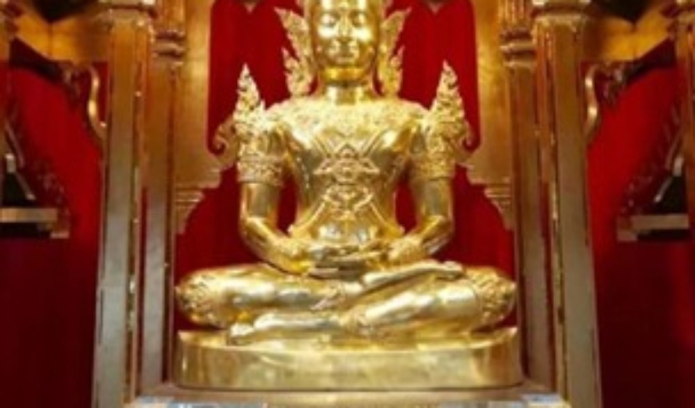 งานประเพสรงน้ำพระพุทธรูปทองคำวัดท่าขนุน