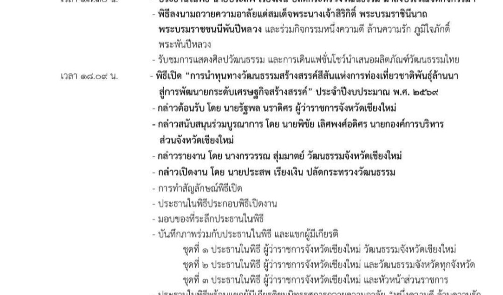 งาน“วัฒนธรรมสร้างสรรค์ สีสันแห่งการท่องเที่ยวชาติพันธุ์ล้านนา”