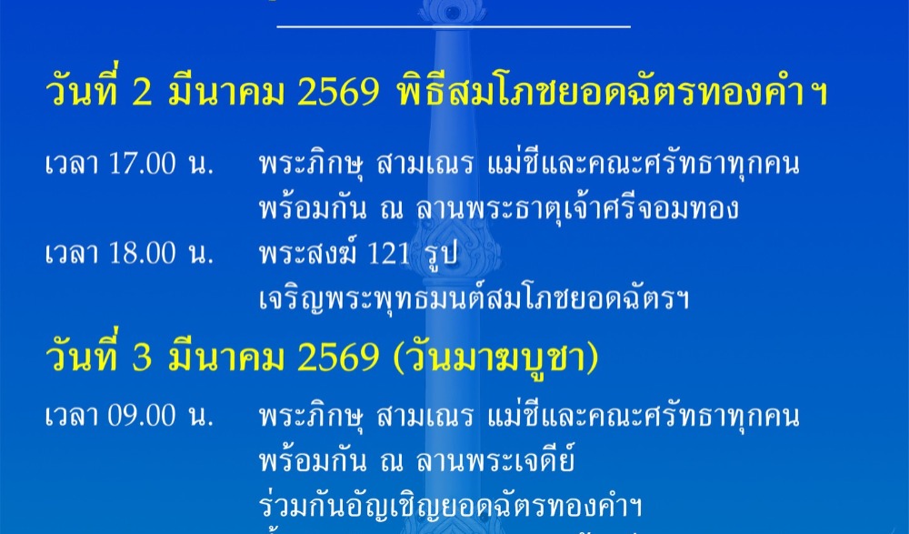 พิธีสมโภชยอดฉัตร และยกยอดฉัตรพระธาตุเจ้าศรีจอมทอง