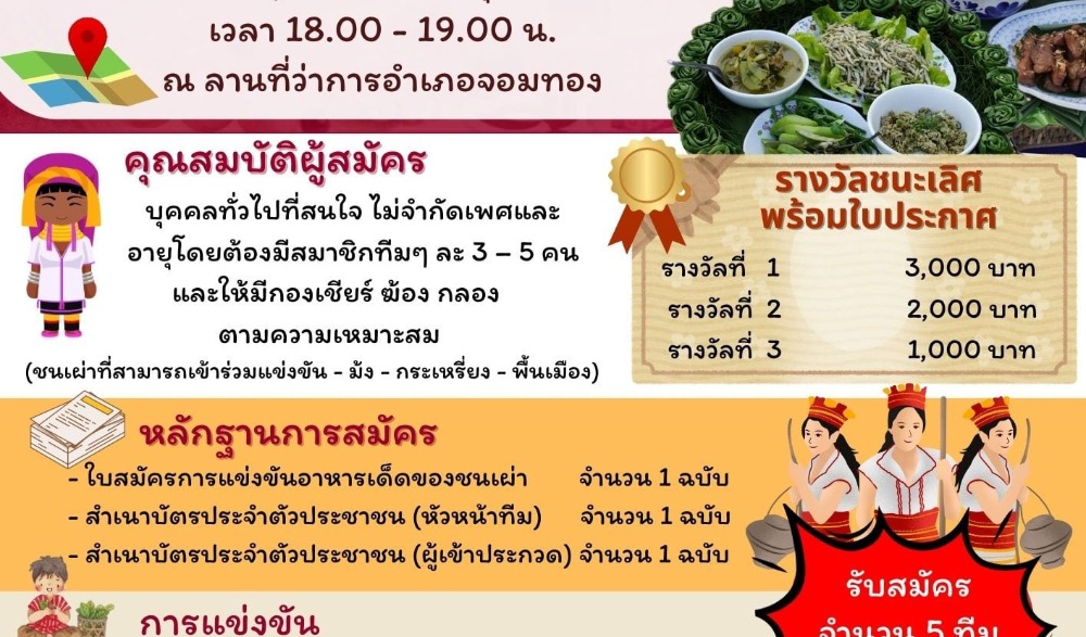 งาน สืบสาน ศิลปวัฒนธรรม ประเพณี และของดีจ๋อมตอง ครั้งที่ 15 ประจำปี 2569