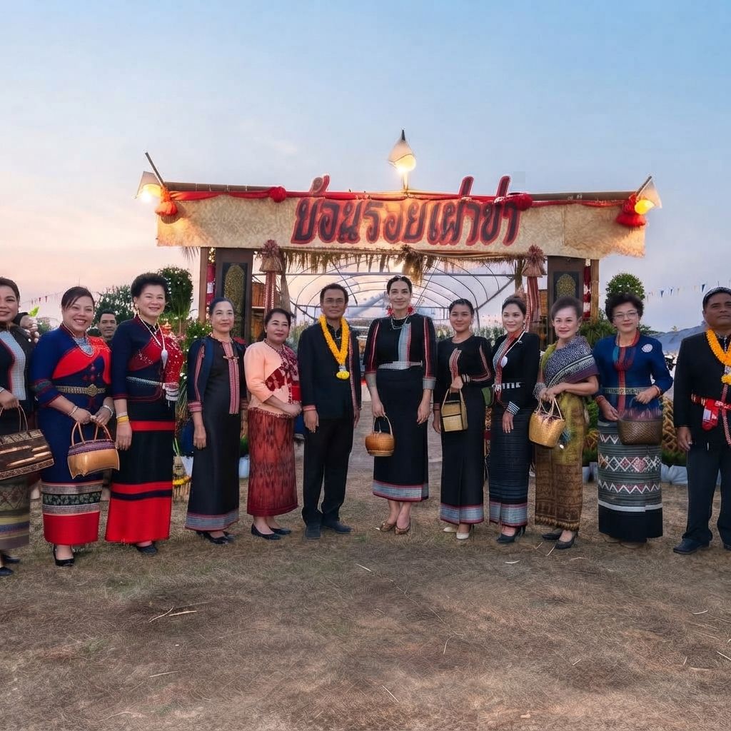 ระบำหยอดข้าว ชนเผ่าข่า หรือ บรู บ้านนาหินกอง ตำบลกกตูม อำเภอดงหลวง จังหวัดมุกดาหาร