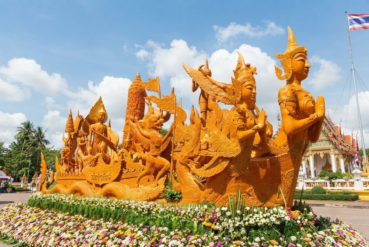 ลำเพลินเชิญเที่ยวเมืองอุบลร่วมชมงาน “ประเพณีแห่เทียนเข้าพรรษา”