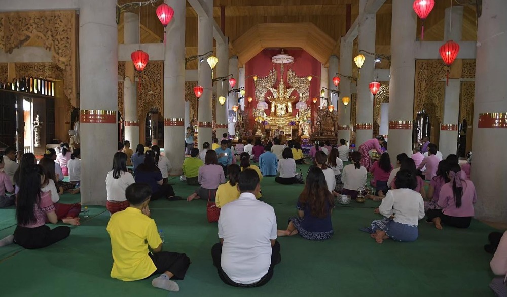โครงการเข้าวัดปฏิบัติธรรมวันธรรมสวนะ ครอบครัวหิ้วตะกร้า ศรัทธาอิ่มบุญ อุดหนุนชุมชน” ประจำปีงบประมาณ พ.ศ. ๒๕๖๙
