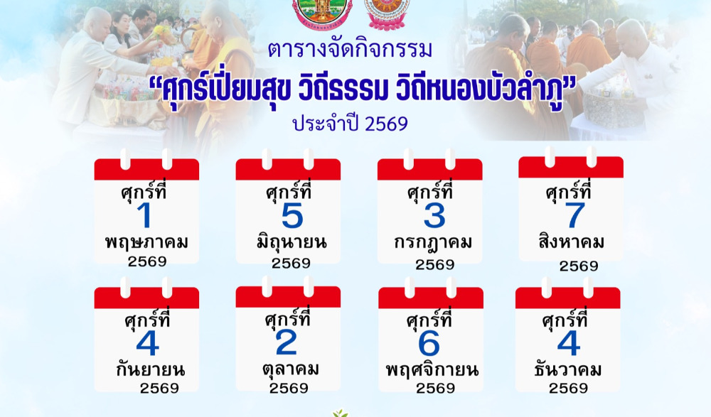 กิจกรรม “ศุกร์เปี่ยมสุข วิถีธรรม วิถีหนองบัวลำภู” ประจำปี ๒๕๖๙