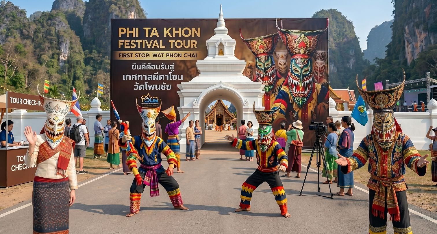 ประเพณีบุญหลวงและการละเล่นผีตาโขน